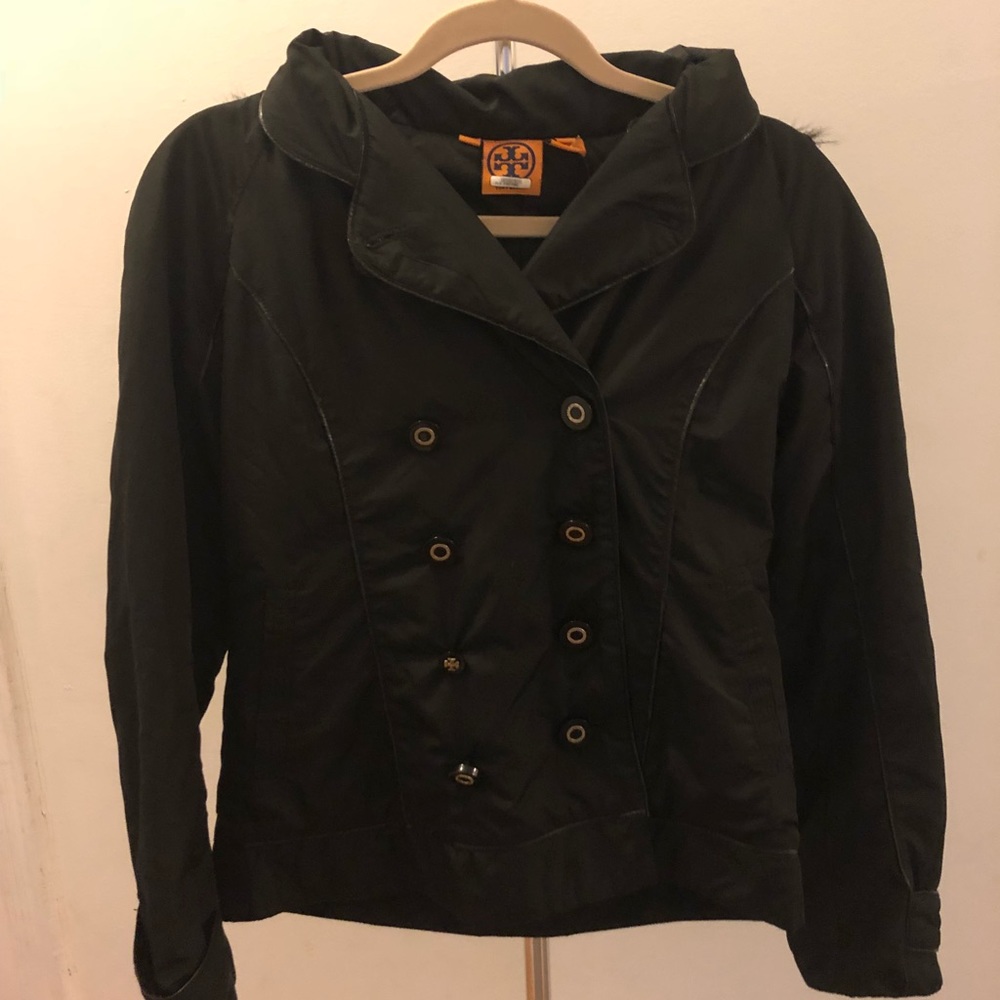 Tory Burch Winter Jacket with Faux Fur hood